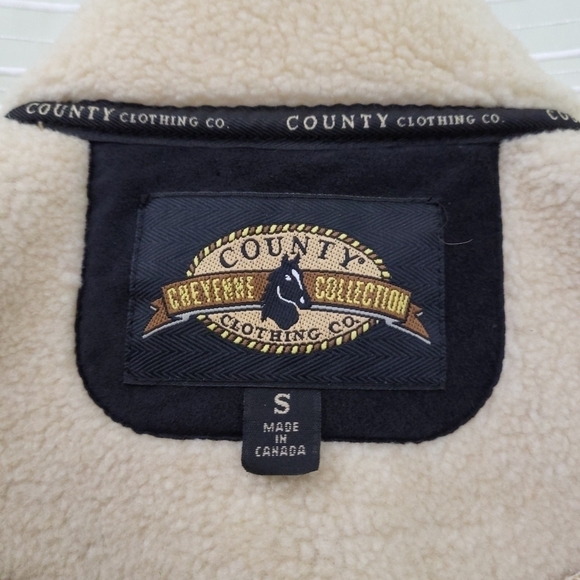 County Clothing Cheyenne Collection Vest Western Faux Suede/Sherpa Women's S - Picture 7 of 10